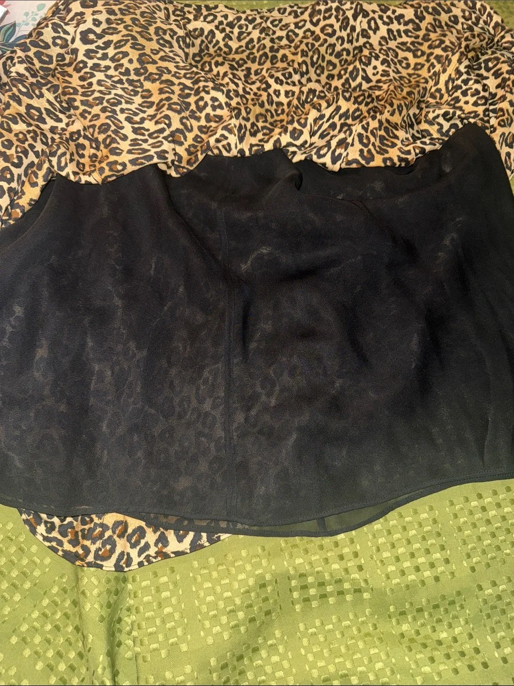 Michael Kors silk NWOT Leopard Print A-Line Women's Skirt - Tan and Black